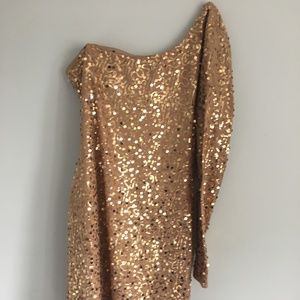 Gold Glitter Dress
